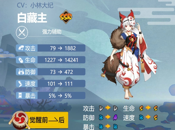 阴阳师白藏主值得培养吗 阴阳师白藏主御魂搭配推荐