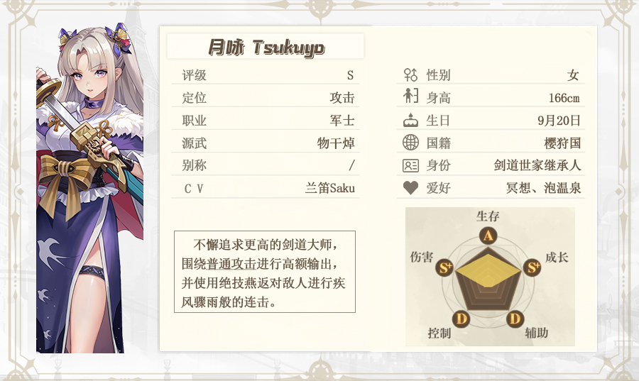 空之要塞启航月咏角色解析