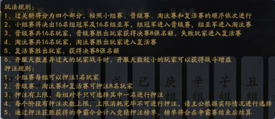 霸业手游S3群英争霸活动介绍