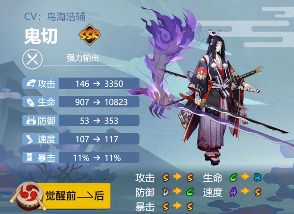 阴阳师鬼切值得培养吗 阴阳师鬼切御魂搭配推荐